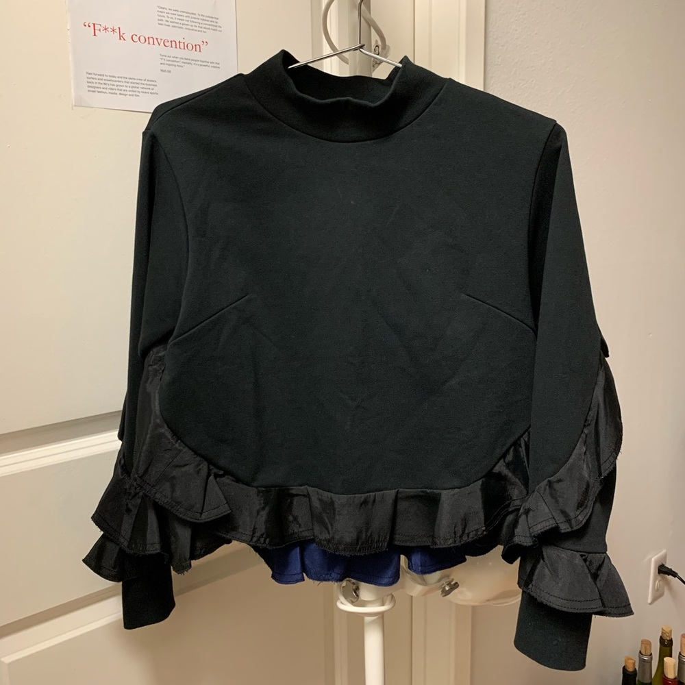 Ruffle luxury blouse top